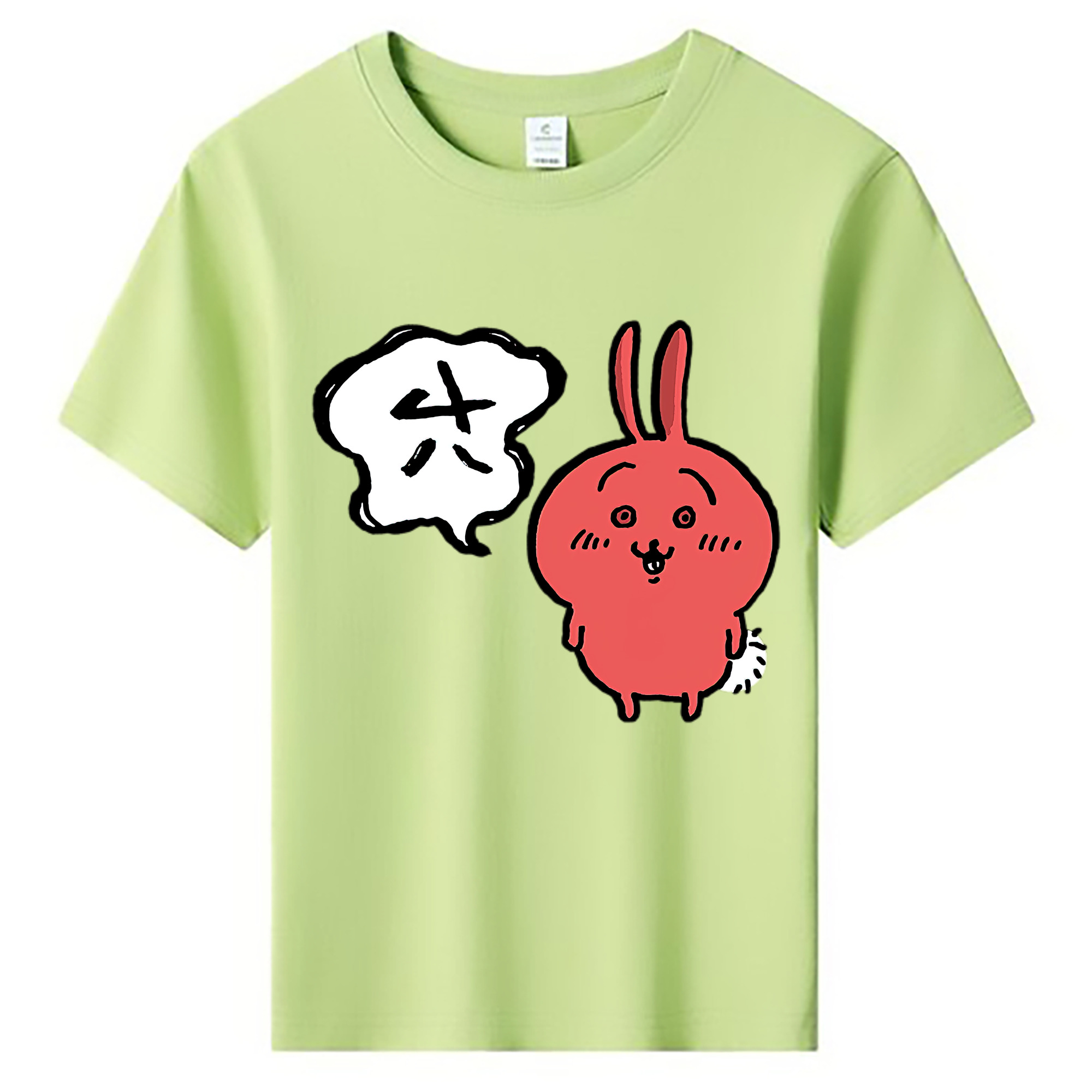 （画像用） ちいかわ ハチワレ Chii-kawa hachiware 綿100％キッズTシャツ（フロントプリント）
